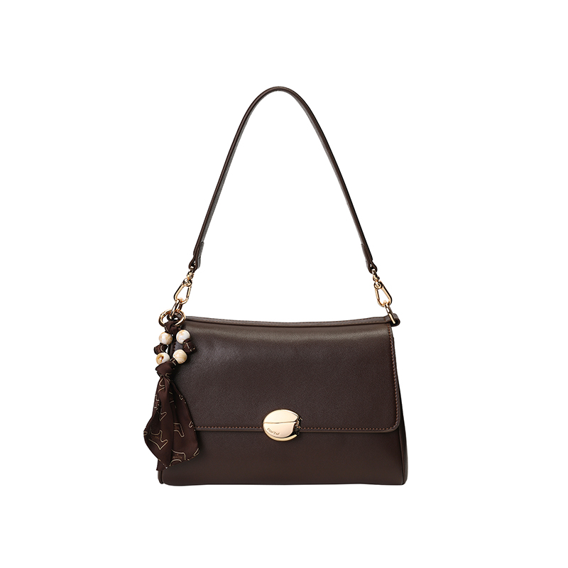 南风Chio2nd 黑咖慕斯小方包包女款秋冬简约通勤单肩腋下包斜挎包