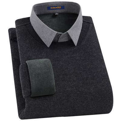 羊毛+桑蚕丝】罗蒙针织衫假两件