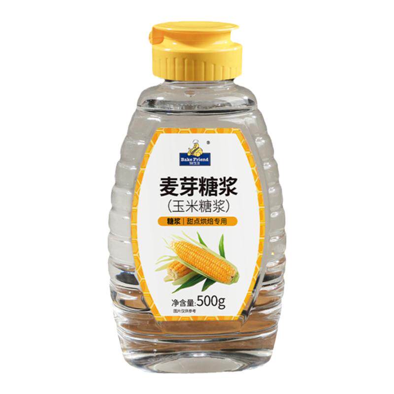 焙芝友玉米糖浆水怡糖浆麦芽糖糯米船面包蛋糕牛轧糖烘焙原材料用