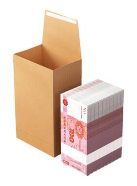 银行现金袋装钱的袋子装万元现金存放袋加厚取现袋10万W年会颁奖年终奖送钱信封大号存钱红包工资袋定制logo