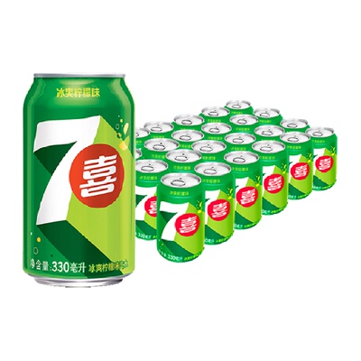 百事可乐7喜柠檬味碳酸饮料
