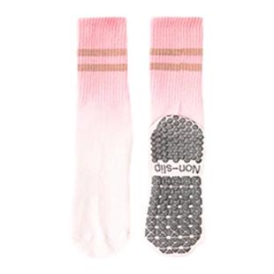 长筒普拉提袜子中筒瑜伽袜子防滑专业女25秋冬运动瑜珈袜条纹纯棉