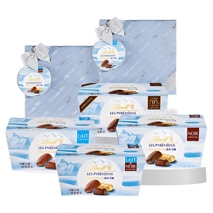 【自营】【赠王安宇小卡】Lindt瑞士莲冰山雪融牛奶黑巧克力172g