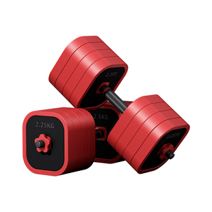 哑铃男女士健身家用宿舍可调节重量器材力量训练杠铃套装壶哑铃架