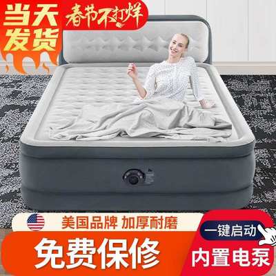 INTEX充气床垫家用双人加高气垫床单人充气床户外露营休闲折叠床