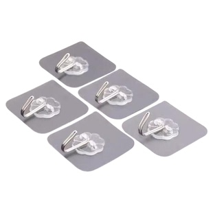 20个挂钩强力承重粘胶贴壁挂墙壁无痕透明挂钩免打孔家用厨房粘钩