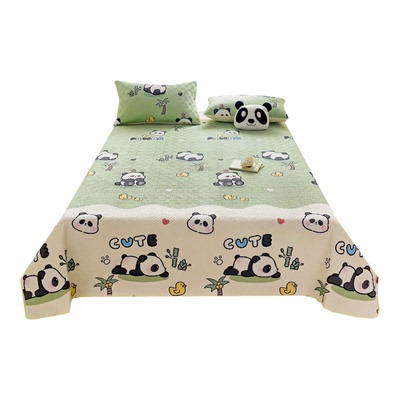 A类母婴级双面卡通纯棉床盖