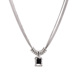 甜酷钛钢不掉色项链女轻奢高级感秋冬毛衣链时尚个性装饰卫衣配饰