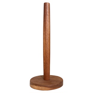 实木立式卷纸架厨房相思木保鲜膜懒人抹布挂架纸巾架免打孔置物架