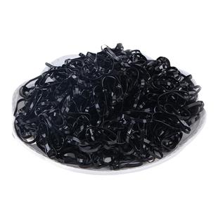 一次性小橡皮筋女黑色小皮套扎头发头绳不伤发高弹力儿童发圈头饰