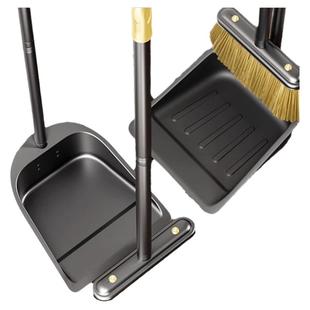 家用不锈钢扫把簸箕组合家用撮箕扫帚两件套新款可拆卸垃圾铲扫把