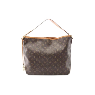 中古LV路易威登女包B级9新Delightful MMDelightful MM单肩包时尚