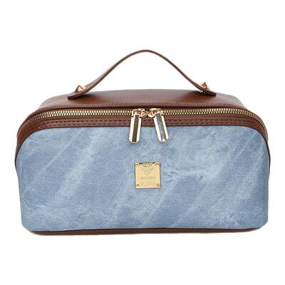 化妆包女2025新款便携式大容量手提化妆品分区收纳包旅行洗漱包袋