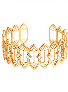 《浮光殿宇》原创纯银贝母手镯