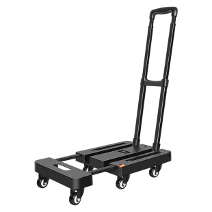 易牌小折叠车省力手推车便捷家用搬运车万向轮拖车板车行李拉杆车