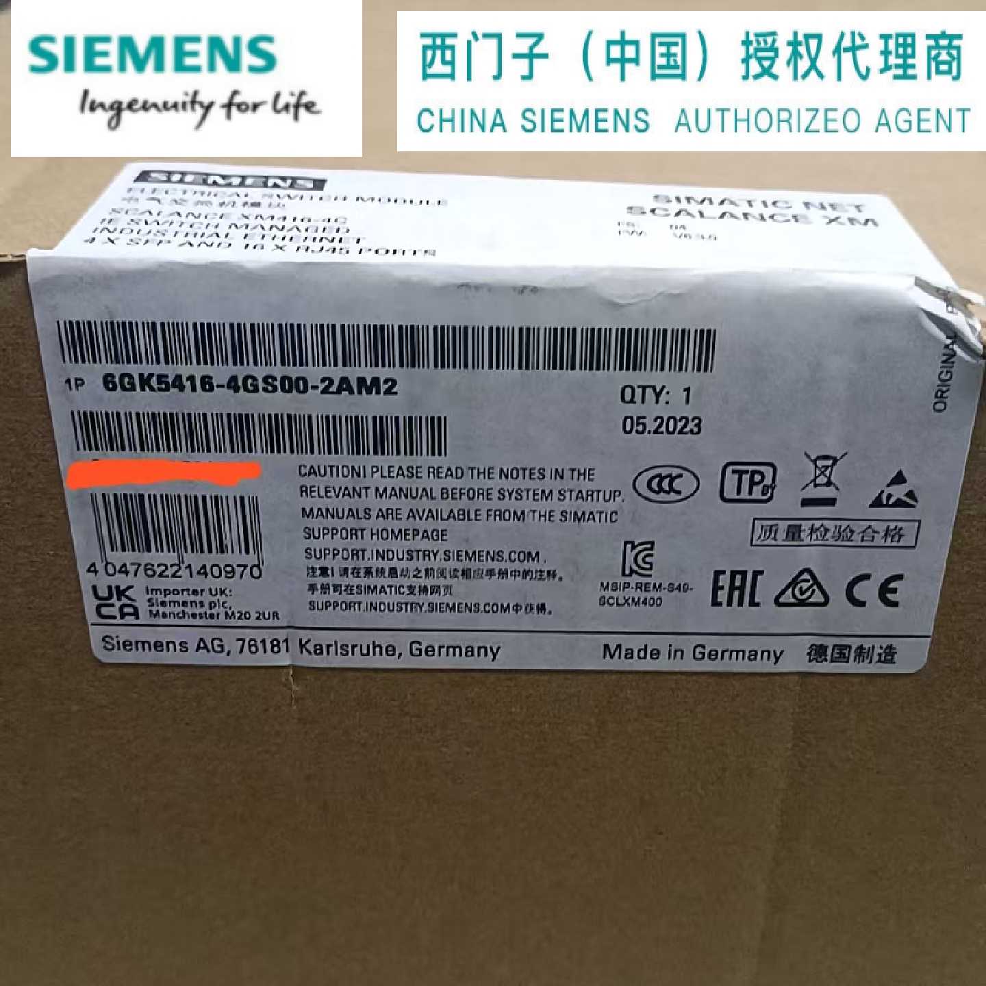 议价西门子 6GK5416-4GS00-2AM2 交换机网络模块 6GK54164GS002AM
