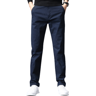 纯棉春秋休闲裤罗蒙直筒