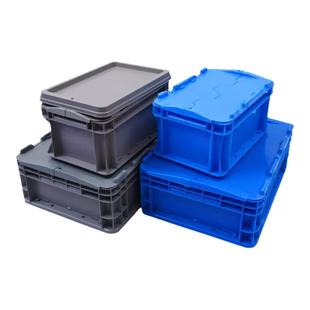 物流箱长方形带盖大号塑料箱子周转箱过滤工具储物箱EU塑胶养龟箱
