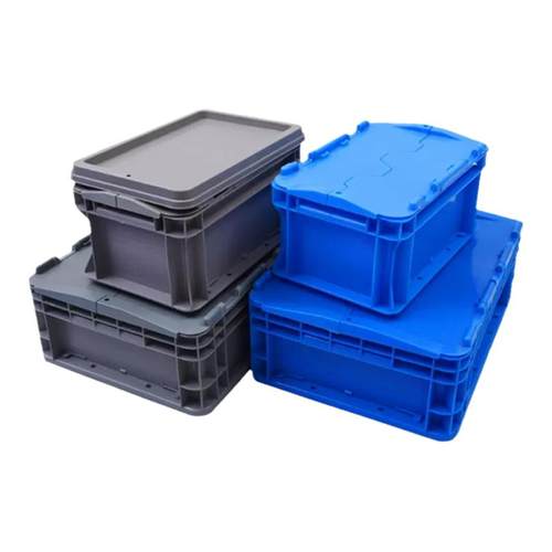 物流箱长方形带盖大号塑料箱子周转箱过滤工具储物箱EU塑胶养龟箱