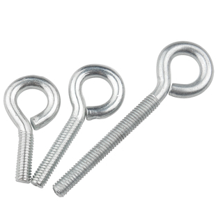 镀锌羊眼螺丝钉 吊环螺栓带圈挂钩螺钉圆环羊眼圈螺丝 闭口羊眼钉