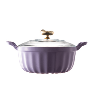 苏拉食光珐琅锅铸铁锅家用炖锅砂锅煲汤锅焖锅炖盅汤锅不粘锅煮锅