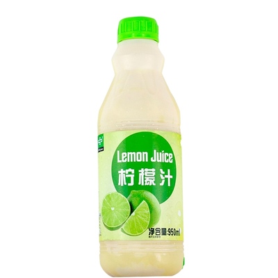 鲜活冷冻柠檬原汁950ml 柠檬原浆冷冻柠檬果汁柠檬果酱水果茶原料