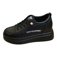 显高显瘦小黑鞋6CM内增高休闲鞋