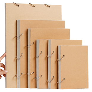 活页可拆卸马克笔专用本16K绘画动漫人物涂色画本8K空白画画本A5美术本小学生加厚不透纸水彩丙烯A4图画32K