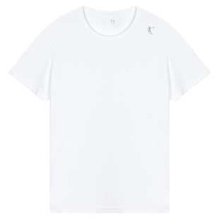 乔丹冰丝短袖男士夏季2026新款白色T恤跑步半袖t青少年透气运动服