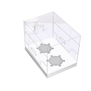 1/2/4/6/12粒 全透明纸杯蛋糕盒PET蛋糕盒玛芬马芬纸杯子蛋糕盒