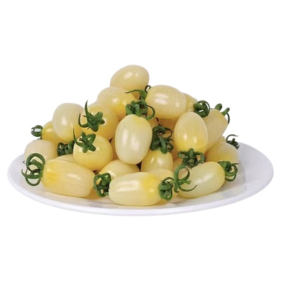 寿光白妃番茄白色圣女果新鲜白番茄黑珍珠小番茄黑白色水果小柿子