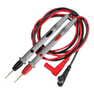 鹿仙子万用表表笔特尖探针钢针通用鳄鱼夹子万能表配件防冻硅胶线