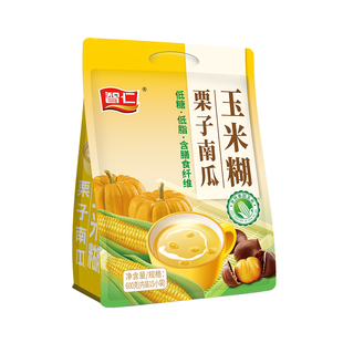智仁栗子南瓜玉米糊板栗健康金黄粗粮早代餐营养冲泡即食饱腹正品