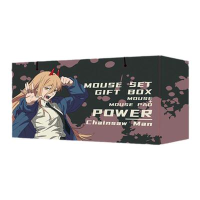 OMAMORI 正版 电锯人鼠标键鼠垫礼袋套装 玛奇玛帕瓦无线游戏鼠标