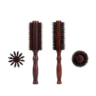 猪鬃毛卷发梳内扣卷筒梳滚梳发廊专业吹头发造型圆筒梳吹卷发梳子