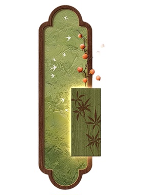 中古风绿色玄关装饰画入户