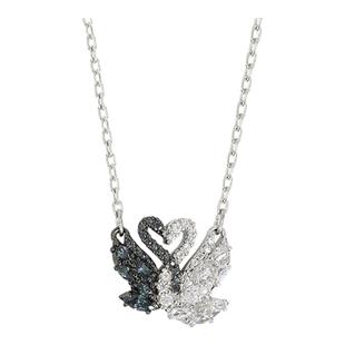 Swarovski/施华洛世奇25新品黑白相互依偎仿水晶天鹅项链 5705721