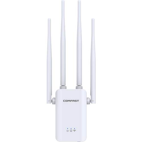 COMFAST306S 路由器wifi信号扩大器无线网增强放大器300M四天线信号穿墙全屋覆盖中继器远距离网络信号加强器