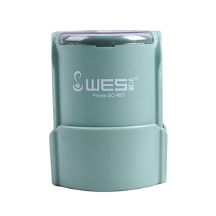 万玺回墨翻转印章翻斗材料批发自带红印台配硬质垫圆形红壳绿壳章