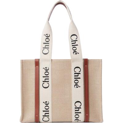 Chloe蔻依WOODY手提托特包