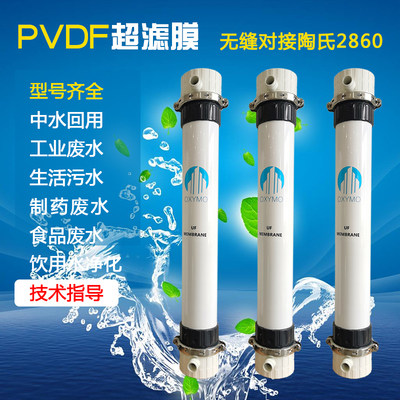 工业超滤膜滤芯PVDF中水回用污水处理设备UF2860一体式空中纤维膜