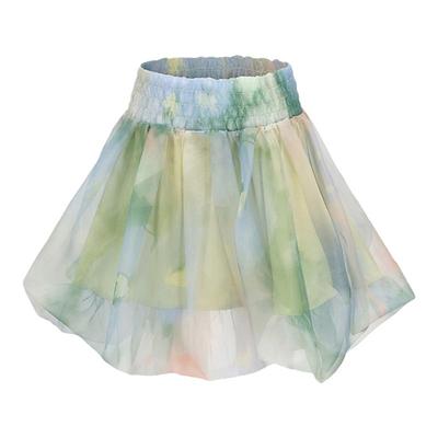 ARTEPURA抹胸花苞上衣绿色印花