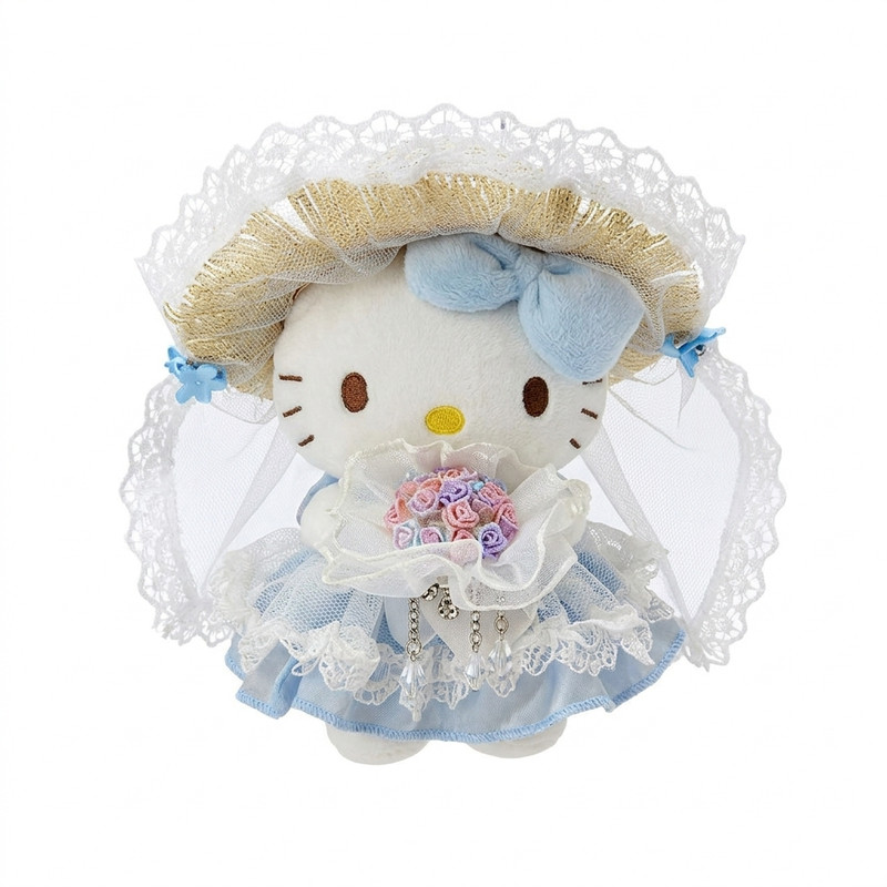 日本BAANFU拎包蓝色蝴蝶结厨师Kitty公仔挂饰凯蒂猫包挂件礼物女