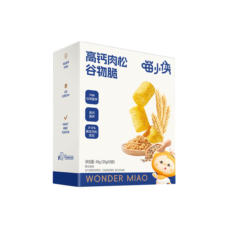 喵小侠高钙肉松谷物脆儿童零食