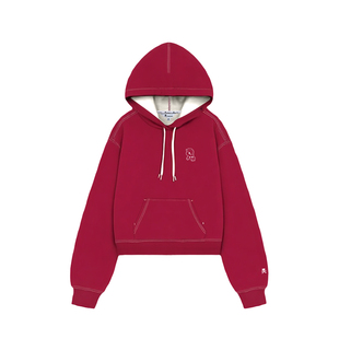 tokidoki2025冬季新款撞色明线带帽卫衣男女同款情侣上衣