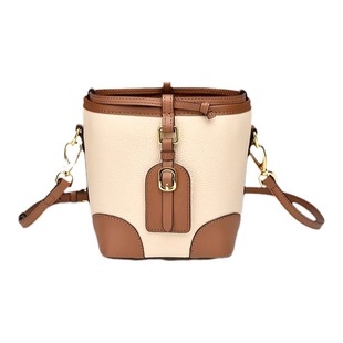 金猴包包女高级感真皮通勤斜跨时尚大容量轻奢复古水桶包