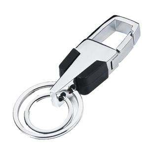 创意男士汽车钥匙扣简约锁匙扣挂件金属腰挂刻字定制电话生日礼物