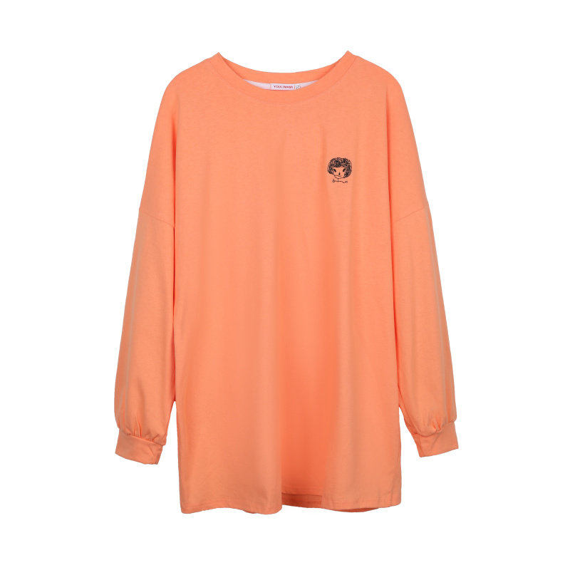哺乳衣外出辣妈款月子服春秋产后纯棉喂奶上衣秋装长袖T恤哺乳装
