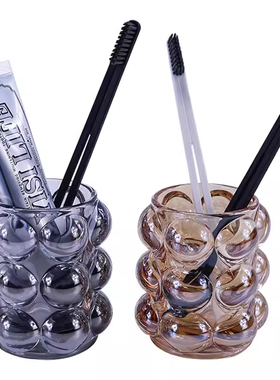 浴室柜摆件牙刷牙膏玻璃漱口杯