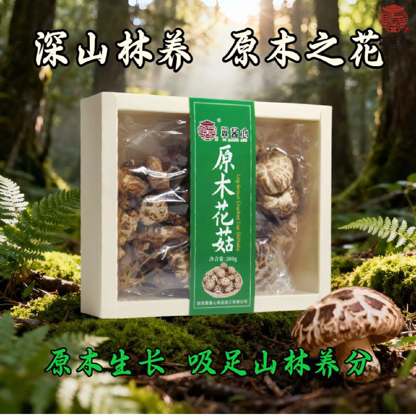 原木花菇香菇礼盒花菇高档特产送长辈煲汤煲粥炒菜三鲜火锅